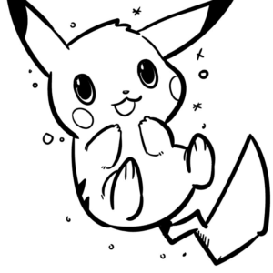 Pikachu Pokemon coloring page, Free Printable Coloring Pages