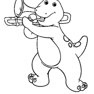 barney and friends coloring pages birthday