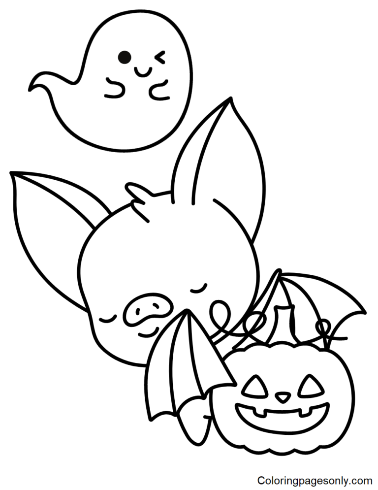 Bat Coloring Pages Printable for Free Download