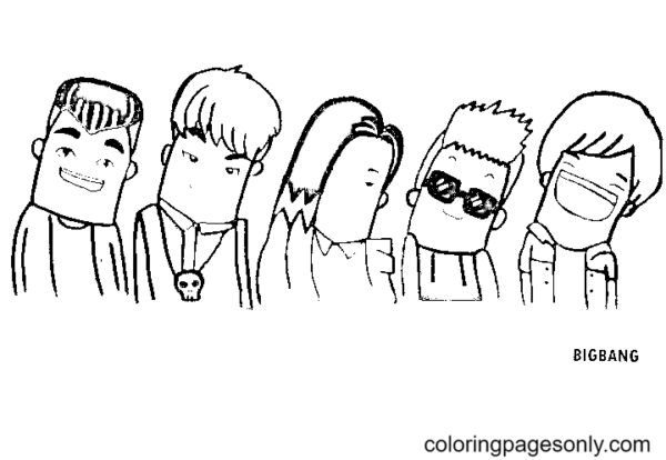 Big Bang Coloring Pages Printable for Free Download