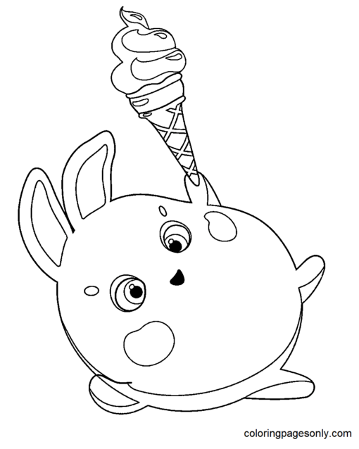 Sunny Bunnies Coloring Pages Printable for Free Download