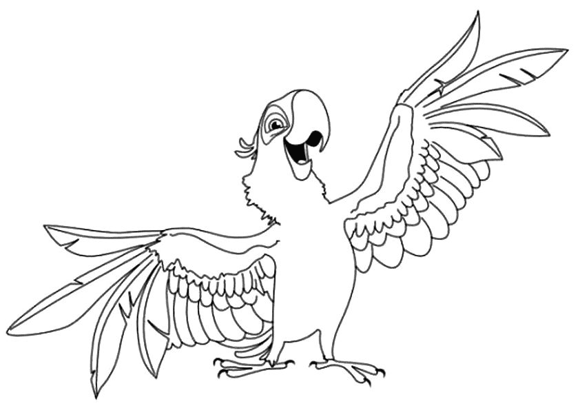 rio jewel coloring pages