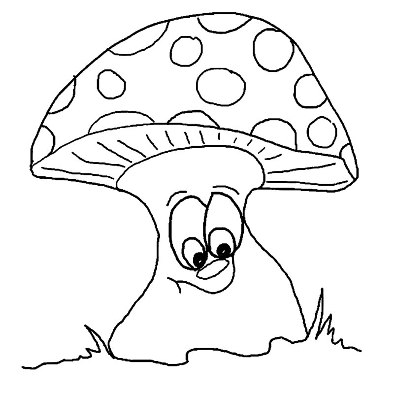 Mushroom Coloring Pages Printable for Free Download