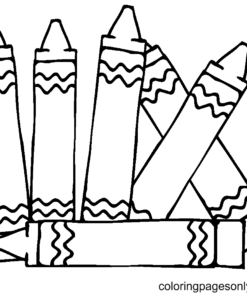 Crayon Coloring Pages Printable For Free Download