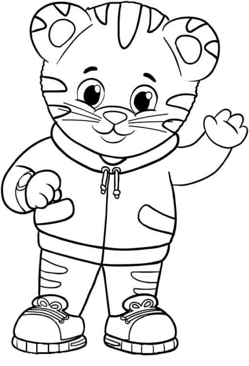 Daniel Tiger Coloring Pages Printable for Free Download