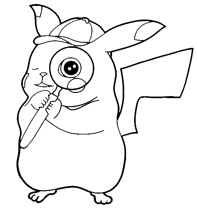 pokemon coloring pages pikachu cute