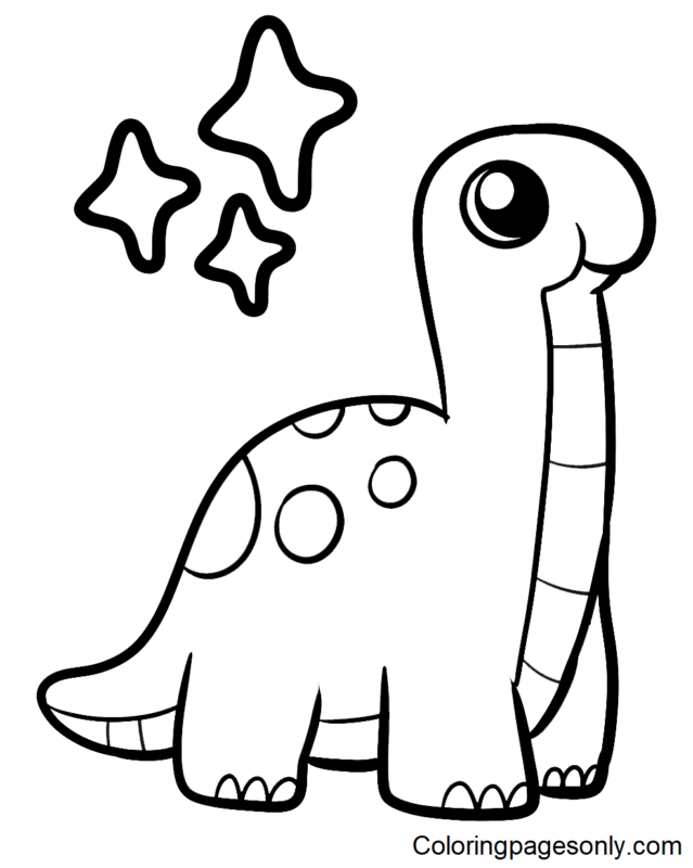 Brachiosaurus Coloring Pages Printable for Free Download