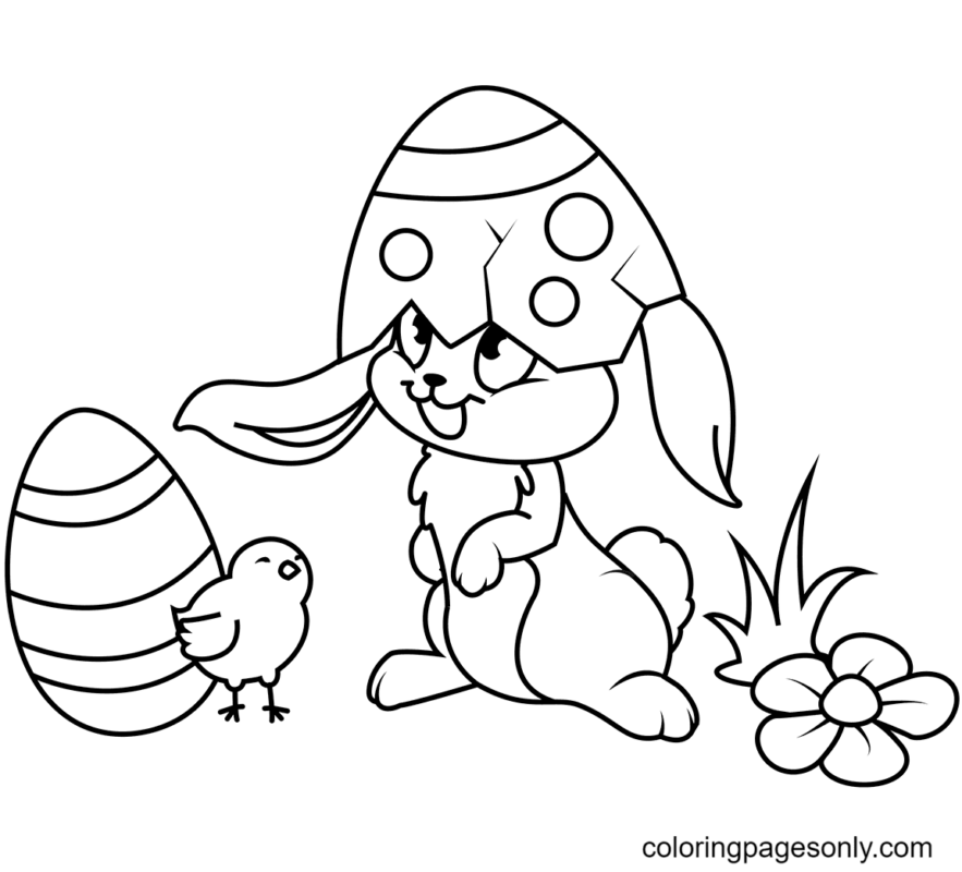 Easter Bunny Coloring Pages Printable for Free Download