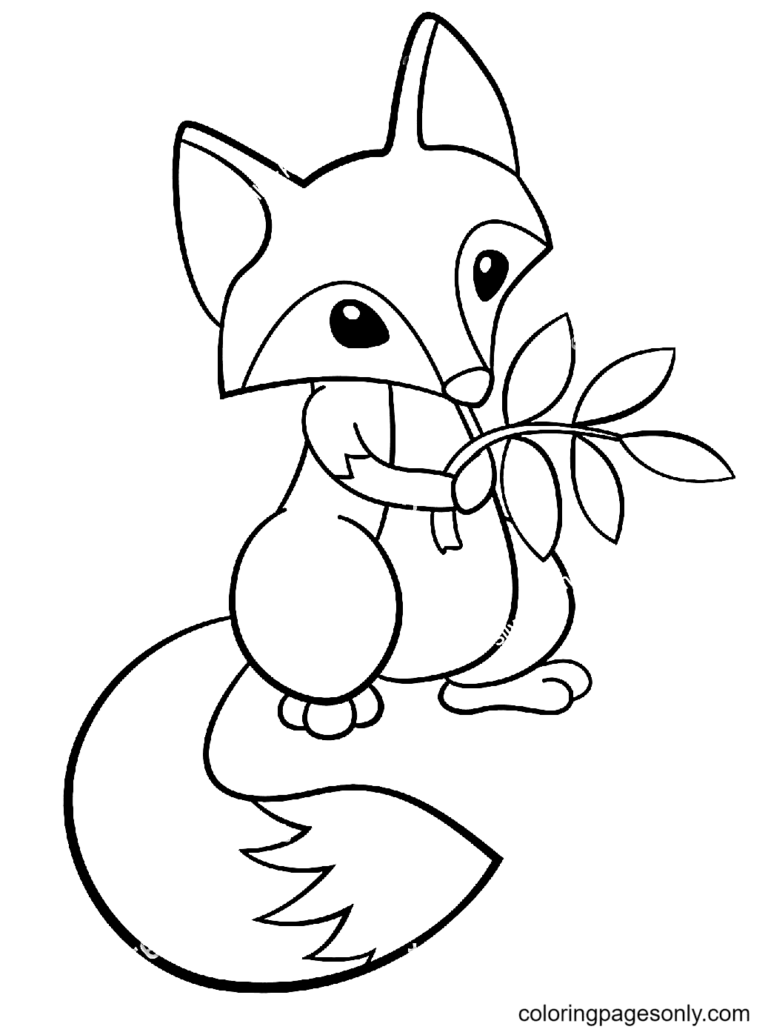 Fox Coloring Pages Printable for Free Download