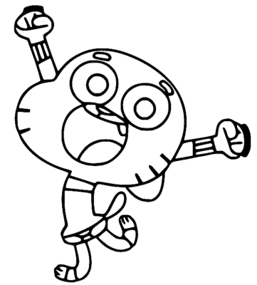 The Amazing World of Gumball Coloring Pages Printable for Free Download