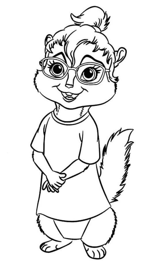 Alvin and the Chipmunks Coloring Pages Printable for Free Download