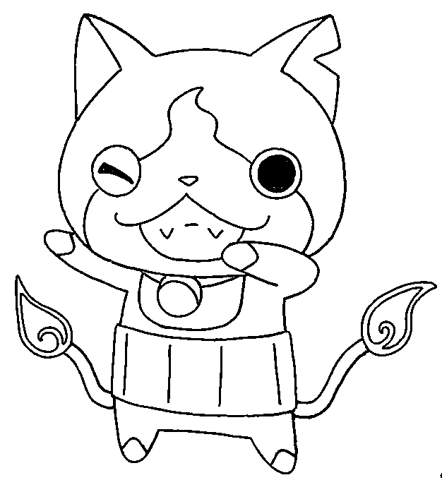 Jibanyan Coloring Pages Printable for Free Download