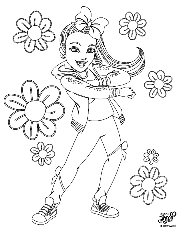 Jojo Siwa Coloring Pages Printable for Free Download