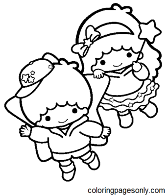 Little Twin Stars Coloring Pages Printable For Free Download