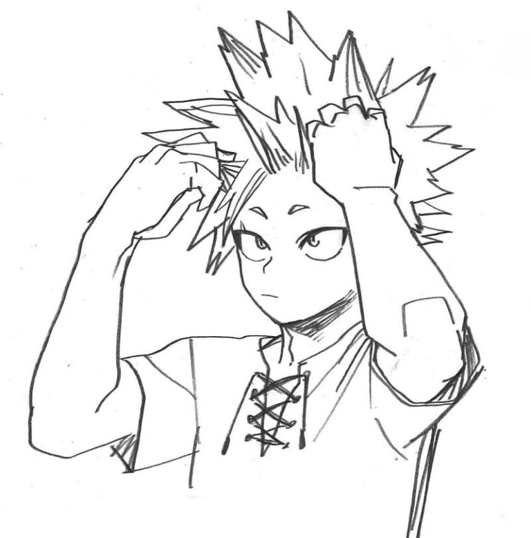 Eijiro Kirishima Coloring Pages Printable for Free Download