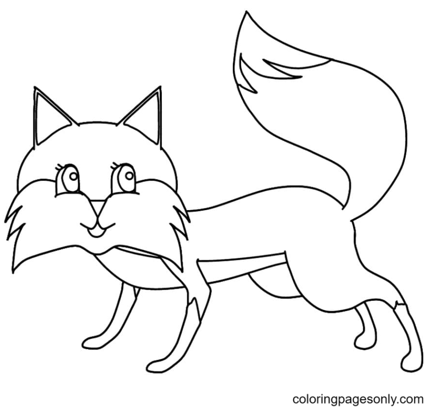 Fox Coloring Pages Printable for Free Download