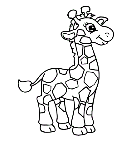 Giraffes Coloring Pages Printable for Free Download