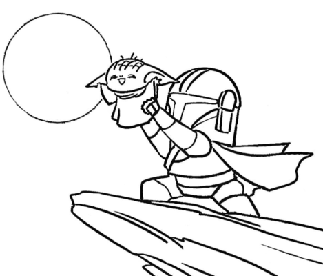 Mandalorian Coloring Pages Printable for Free Download