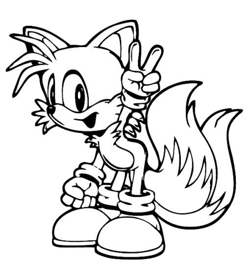 Tails Coloring Pages Printable for Free Download