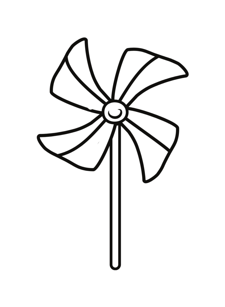 Pinwheel Coloring Pages Printable for Free Download