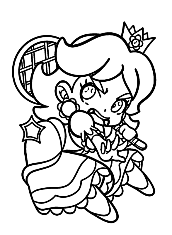 Princess Daisy Coloring Pages Printable For Free Download 