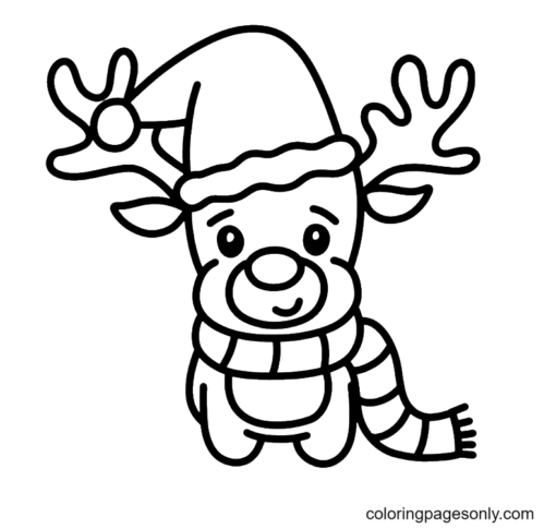 Rudolph Coloring Pages Printable for Free Download