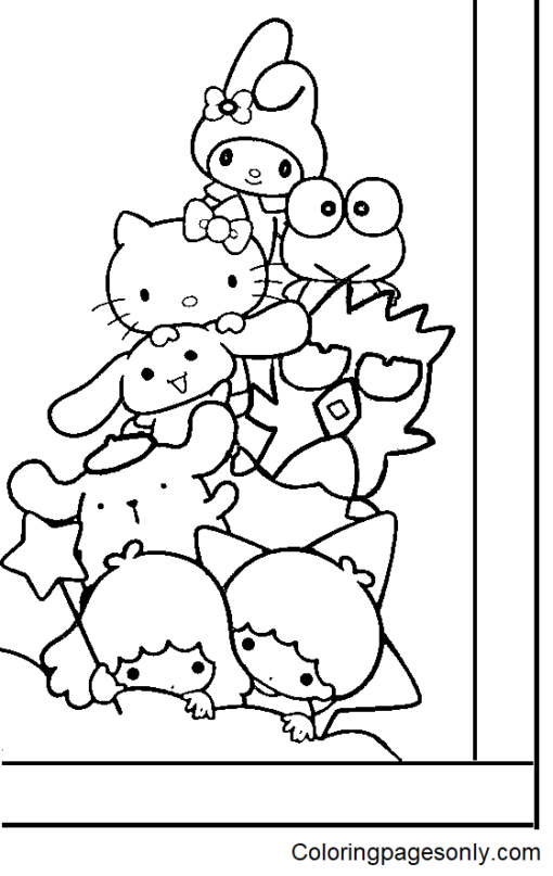 Sanrio Characters Coloring Pages Printable for Free Download