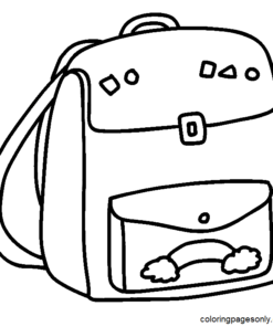 Backpack Coloring Pages Printable for Free Download