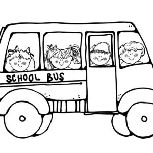 School Bus Coloring Pages Printable for Free Download