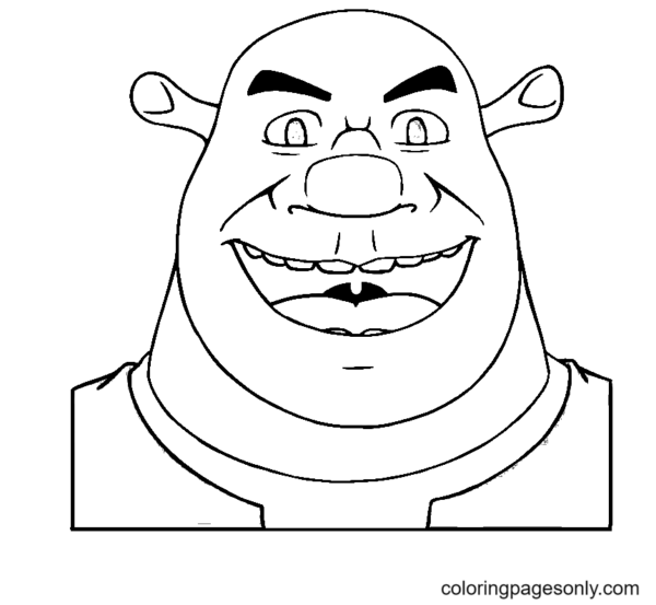 Shrek Coloring Pages Printable for Free Download