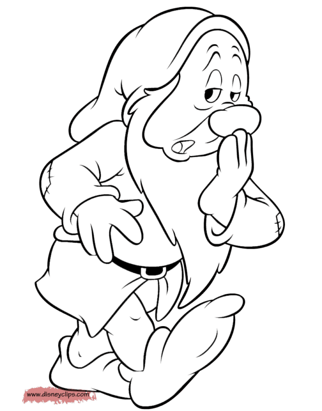 Seven Dwarfs Coloring Pages Printable For Free Download 