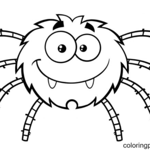 Halloween Spider Coloring Pages Printable for Free Download