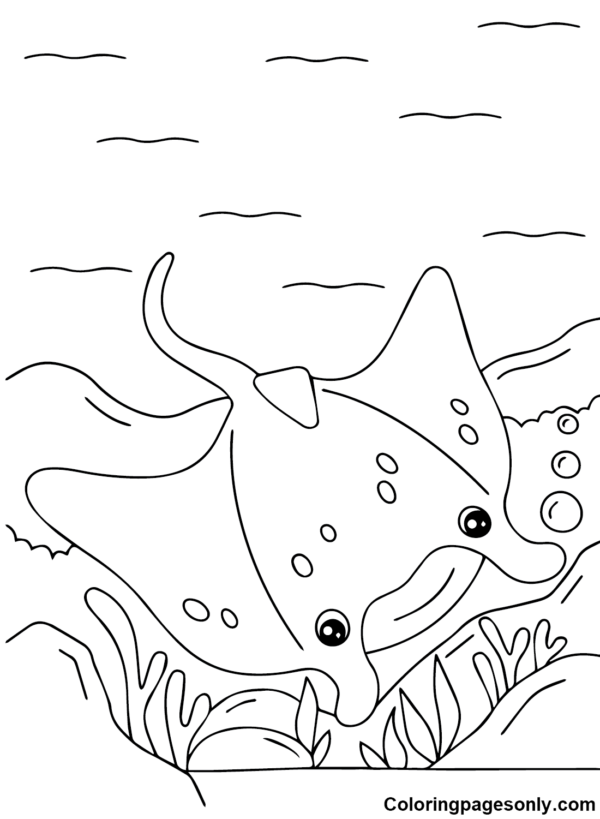 Stingray Coloring Pages Printable for Free Download