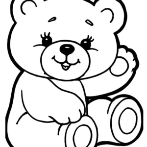 Teddy bears - Black and white Get Well Soon clipart. Free download