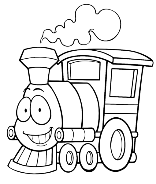 Train Coloring Pages Printable for Free Download