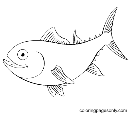 Tuna Coloring Pages Printable for Free Download