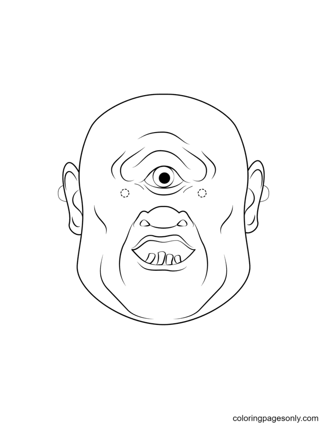 Halloween Masks Coloring Pages Printable for Free Download