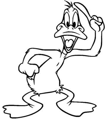 Daffy Duck Coloring Pages Printable for Free Download