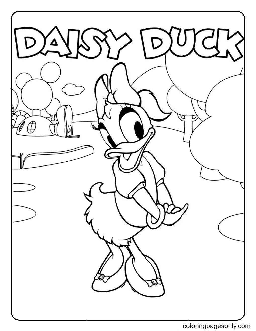 Cute Baby Disney Daisy Duck Graphic · Creative Fabrica