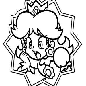 Princess Daisy Coloring Pages Printable for Free Download