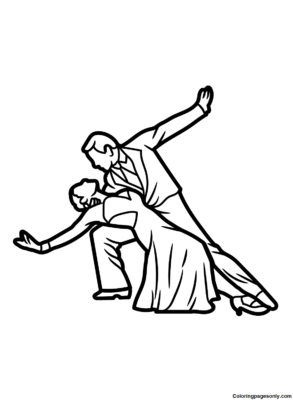 Dancing Coloring Pages Printable for Free Download