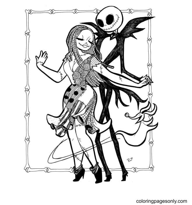 Nightmare Before Christmas Coloring Pages Printable for Free Download
