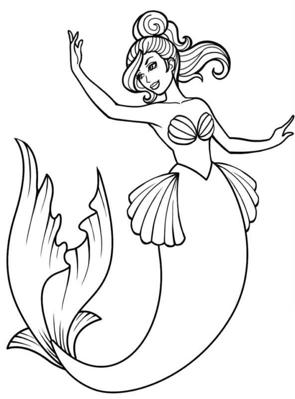 Mermaid Coloring Pages Printable for Free Download