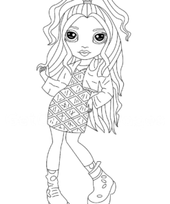 Rainbow High Coloring Pages Printable for Free Download