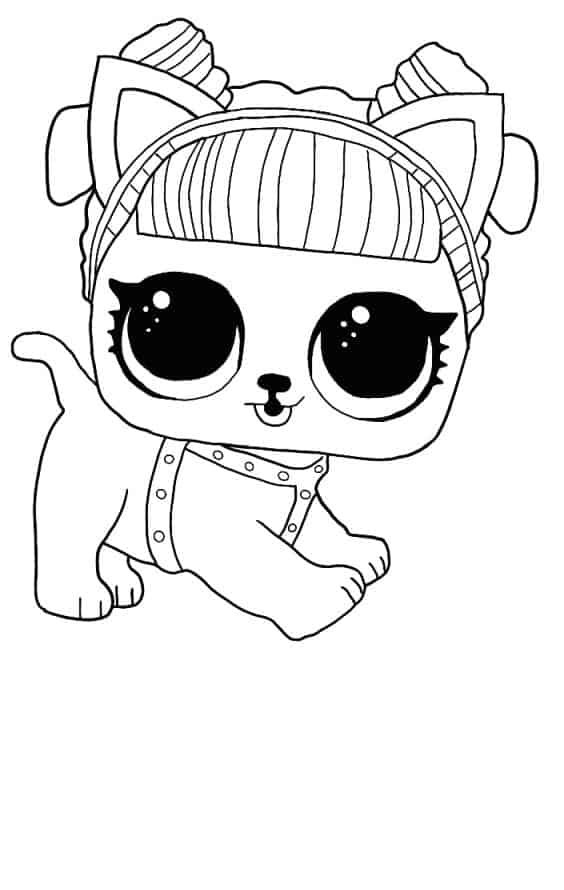 LOL Pets Coloring Pages Fancy Haute Dog.  Dog coloring page, Coloring  pages, Animal coloring pages