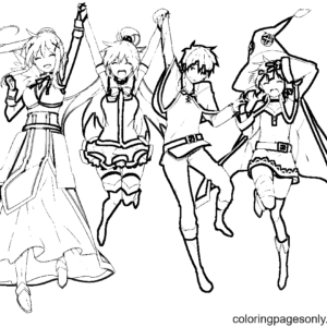 anime rin and len coloring pages