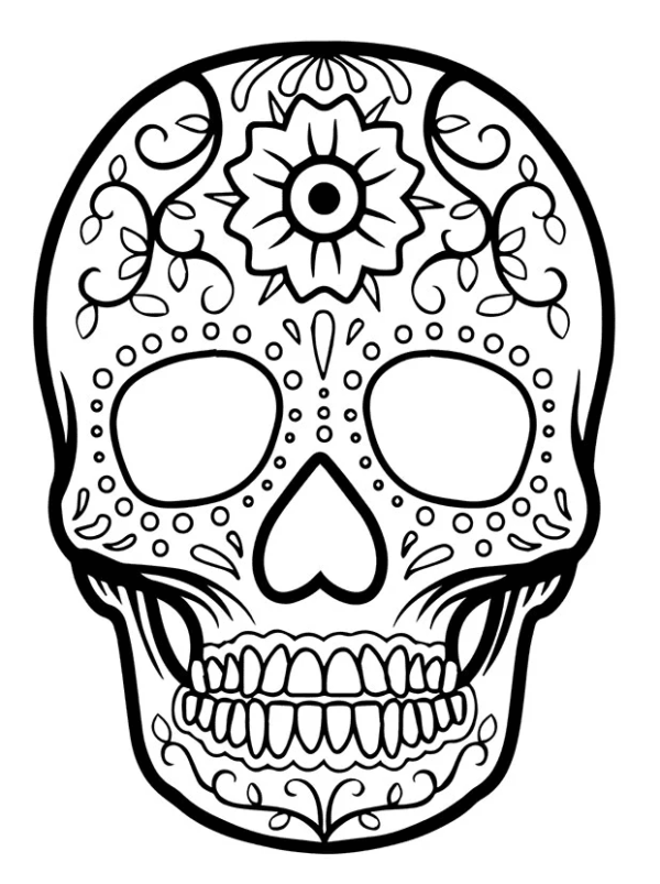 Day Of The Dead Coloring Pages Printable For Free Download