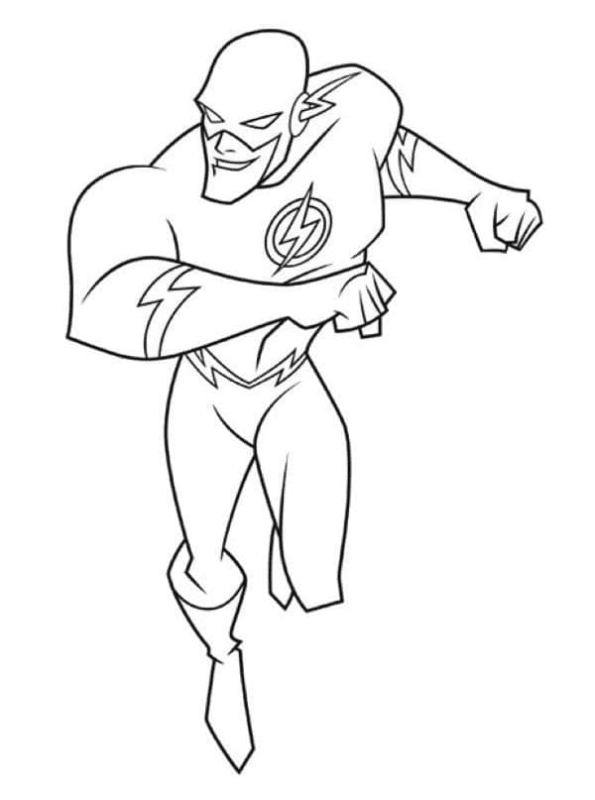 The Flash Coloring Pages Printable for Free Download