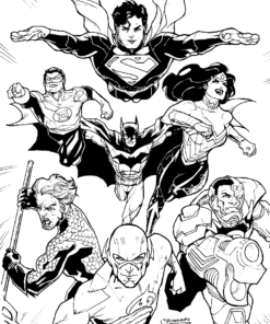 Justice League Coloring Pages Printable for Free Download