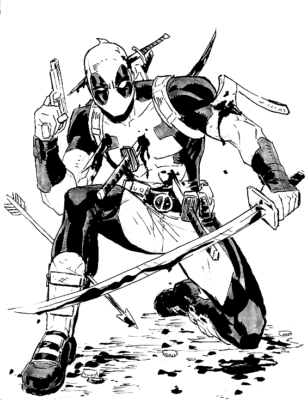 Deadpool Coloring Pages Printable for Free Download